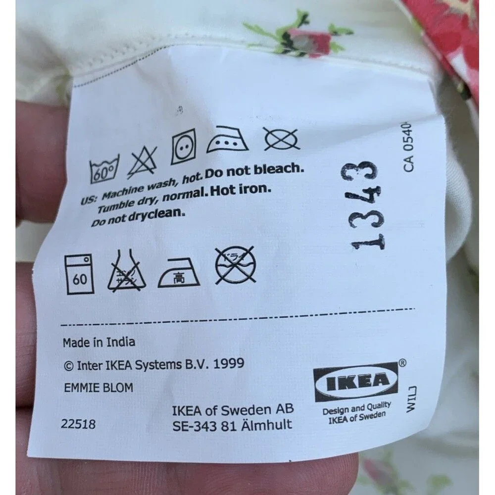IKEA Emmie Blom Duvet Cover Set Queen/Full Vintage Reversible Country Coquette